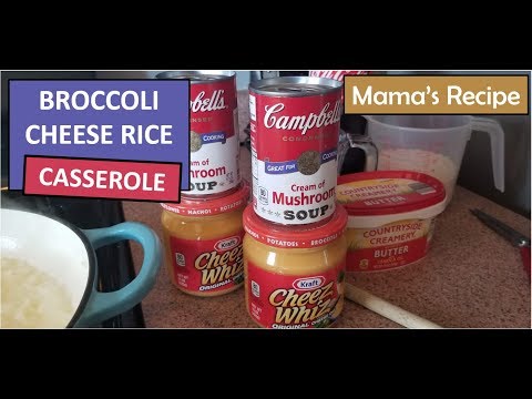 Broccoli Cheese Rice Casserole | Delicious side dish!