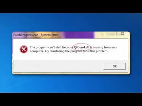 comment installer qtcore4.dll