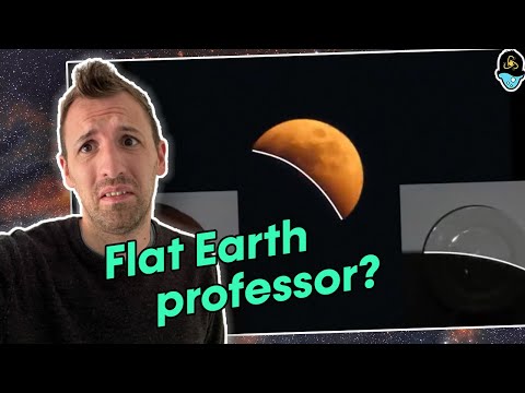 Flat Earth Professor Can't Understand Basic Earth Science