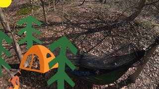 Night Cat Mosquito Net Hammock:Packable Single Person Hammocks with Mesh for Outdoor Travel
