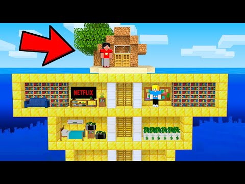 Kass e KR - I hid my TREASURE on this ISLAND to TROLL my FRIEND in Minecraft!