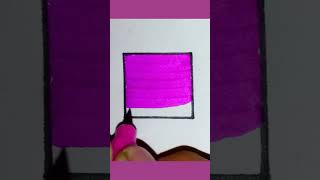 Colouring pink square #shorts #youtubeshorts #drawing
