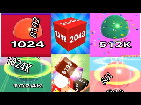 [[ 8192 ]] Mega Cube : 2048 3D Merge Games vs Ball Run Infinity Ball Run 2048 gameplay walkthrough