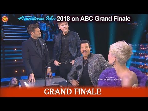 Caleb Lee Hutchinson Does a Lionel Richie Impression/Impersonation American Idol 2018  Grand Finale