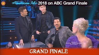 Caleb Lee Hutchinson Does a Lionel Richie Impression/Impersonation American Idol 2018  Grand Finale