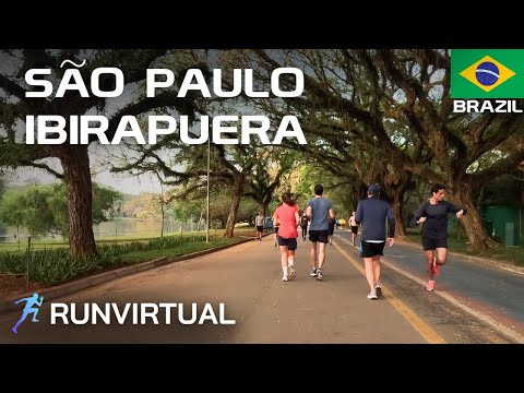 Von Läufern überrannt: Sonnenaufgang im Ibirapuera-Park in São Paulo