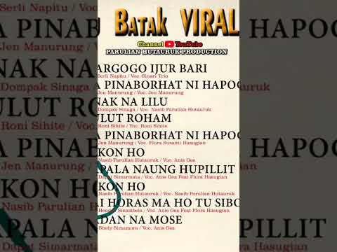 LAGU BATAK nonstop(margogo ijur bari)