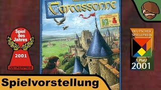 Carcassonne (Spiel des Jahres 2001) - Spielvorstellung und Regeln