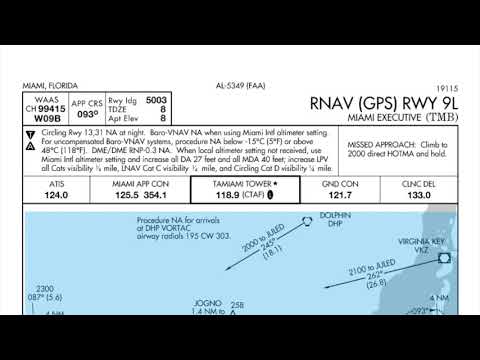 How to brief an RNAV approach (KTMB 9L)
