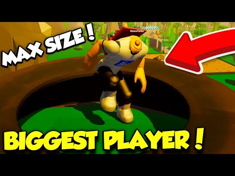 Becoming MAX SIZE In Crushing Simulator And DOMINATING EVERYONE IN THE SERVER!! (Roblox)