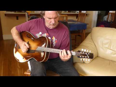 Steve Smith plays 'Greasy Coat' on Old Wave  Octave Mandolin #574