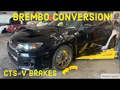 Building a US Marine his Dream Car!! Part 3: WRX Brembo conversion