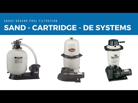 Sand vs Cartridge vs DE Pool Filters
