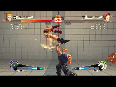 SSFIVAE:  Guile (ACE E I RI N) vs. Cammy (NiKe5123)  HD