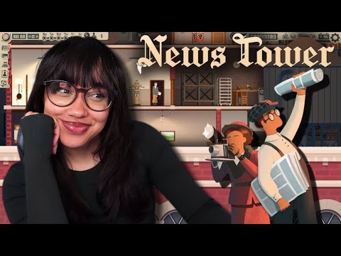Cozy Newspaper Tycoon Game! - News Tower Gameplay (Early Access)