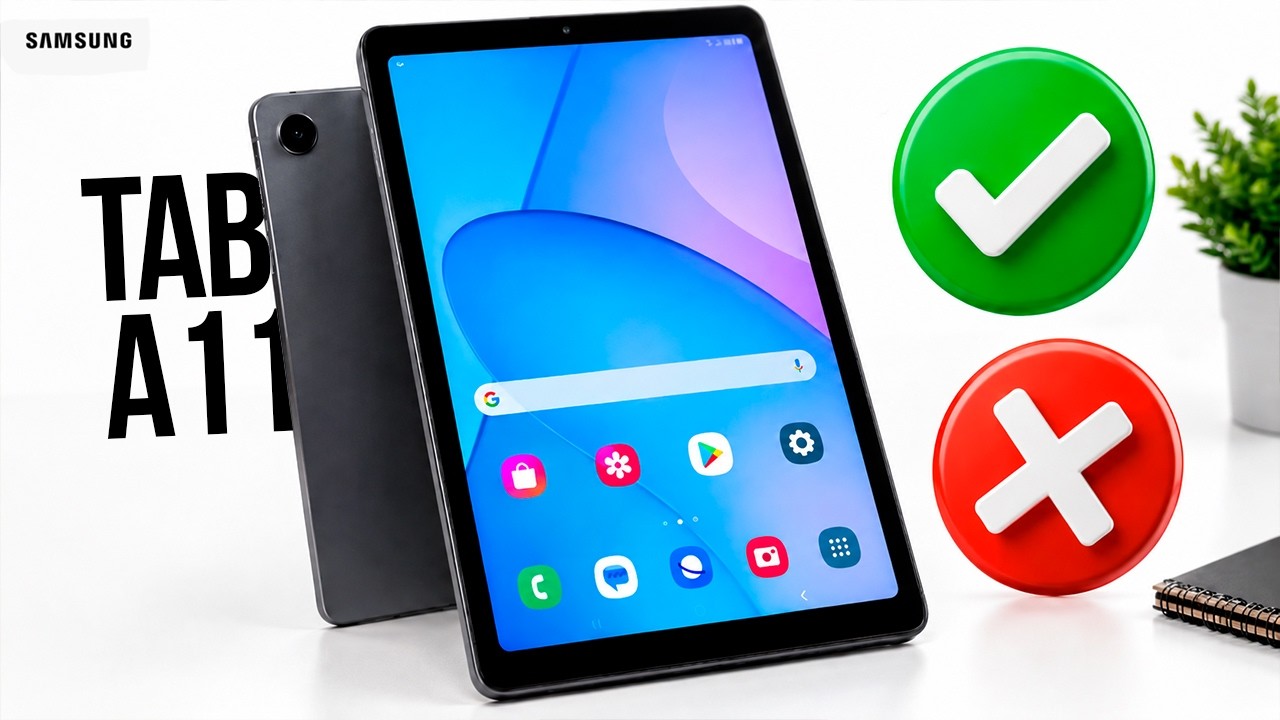Miniatura da avaliação em vídeo de Tablet Samsung Galaxy Tab A11 64GB