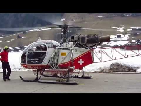 Air Glaciers SA-315B Lama - Flight from Saanen Airport (LSGK) to the Bernese Alps, Switzerland