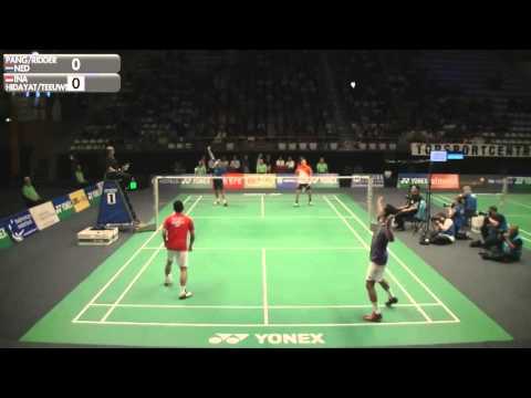 Taufik Hidayat/Justin Teeuwen vs Eric Pang/Koen Ridder * Friendly match * Dutch Open 2015