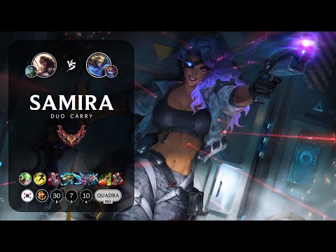 Samira ADC vs Ezreal - KR Grandmaster Patch 12.22