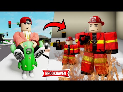 CACTUS AND SKIBIDI VS. STUPID FIREFIGHTER FAMILY! BROOKHAVEN - ROBLOX
