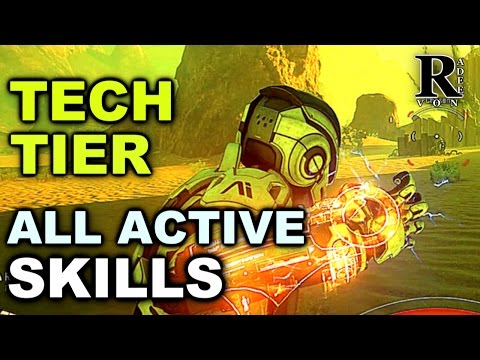Mass Effect Andromeda - All active Skills Tech Tier Showcase