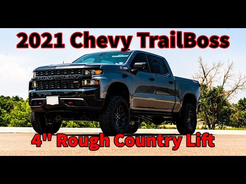 2021 Lifted Chevy Trailboss 6.2 | 20x12 on 35s | 4 inch Rough Country Lift | 20x12 on 35s