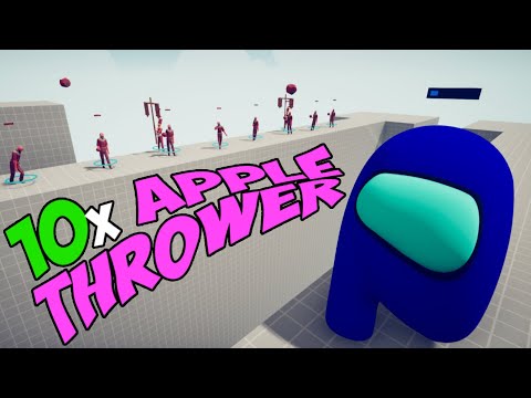 10x Apple Thrower vs Every Faction - Totally Accurate Battle Simulator TABS