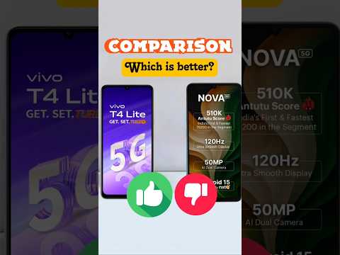 ai plus nova vs vivo t4 lite #smartphone #vivo #tech