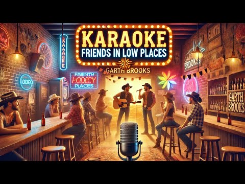 Friends in Low Places - Garth Brooks | Karaoke Version | Sing Along