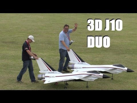 3D CHENGDU J10 JETS DISPLAY TEAM AT WESTON PARK MODEL AIRSHOW 2014