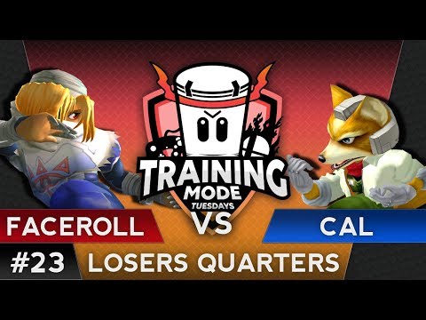 TMT 23 - Captain Faceroll (Sheik) VS Cal (Fox) - SSBM Losers Quarters - Smash Melee