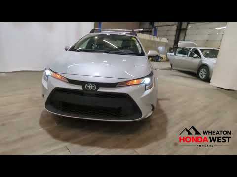 2022 Toyota Corolla LE CVT in Silver for sale at Wheaton Honda West in Calgary, AB