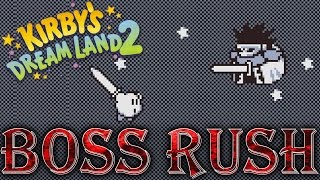 Kirby's Dream Land 2 - All Bosses & Ending (No Damage)