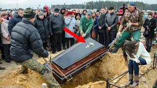 The coffin refused to be buried then priest opened