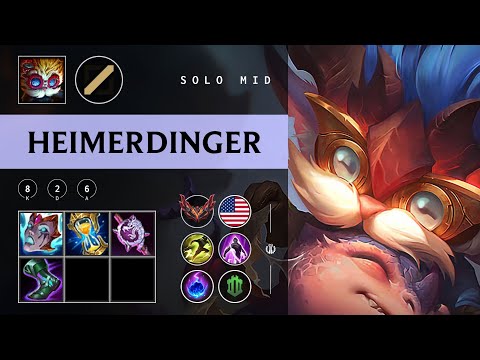 Heimerdinger Mid vs Gwen - NA Grandmaster Patch 25.24