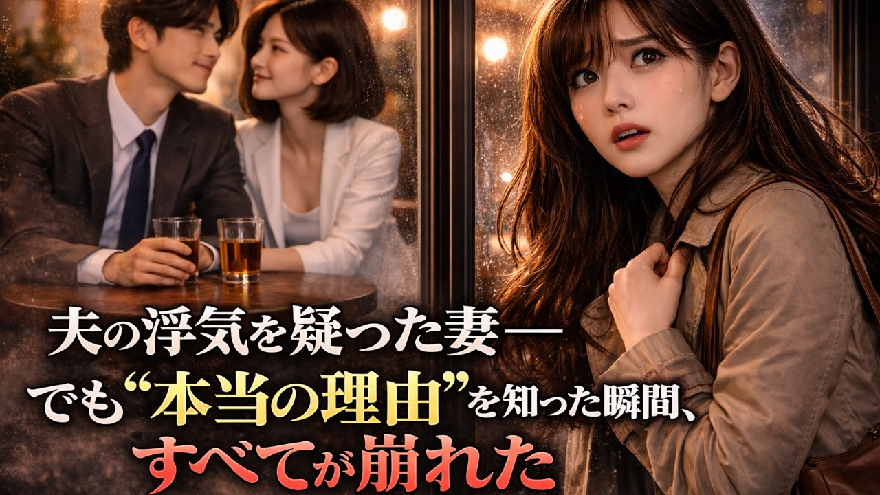 「夫の浮気を疑った妻――でも“本当の理由”を知った瞬間、すべてが崩れた」#夫婦の絆  #切ない真実  #人生の選択  #心に響く話