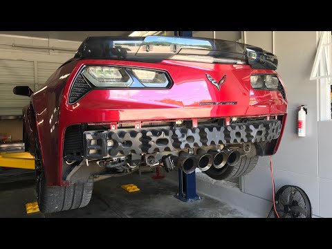 Corvette Z06 Corsa NPP Exhaust Install ***HARD REVS***