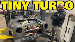 We installed an $18,000 turbo engine in our classic mini cooper and it’s insane!