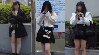 4K【大久保公園】病院前をお散歩👣平日とは思えないP活立ち〇ぼ女子︎💕︎が大量出没‼️Walk in front of Okubo Park Hospital#okubopark