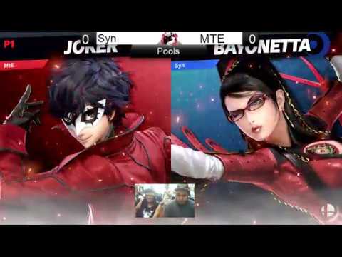Smash for Cash 07/29/19 - Syn (Bayonetta) vs MtE (Joker/Incineroar) - Pools