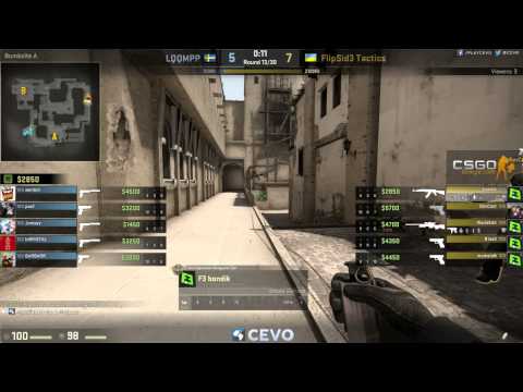 LQQMPP vs. FlipSid3 Tactics (CEVO-P Placement Tournament CS:GO Season 8) - Helium & Launders