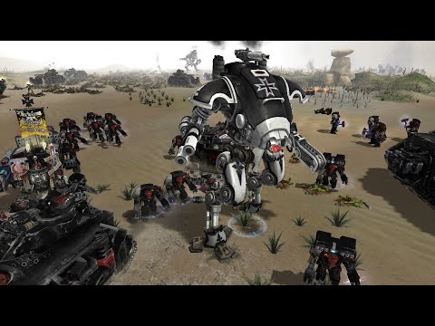 Black Templars & Ultramarines vs Orks - Survival - Unification Mod - WH 40K Dawn Of War Soulstorm
