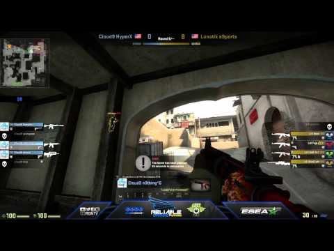 LunatiK vs Cloud9 (de_dust2) | ESEA-Invite
