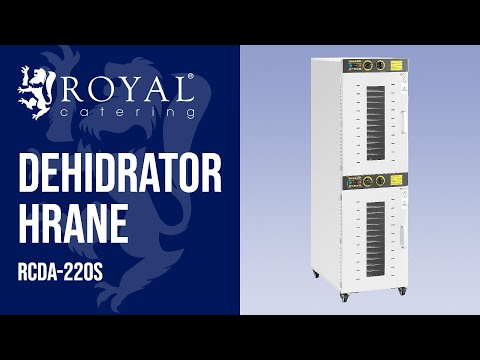videozapis - Dehidrator hrane - 3.150 W - Royal Catering - 32 ladice - 2 komore