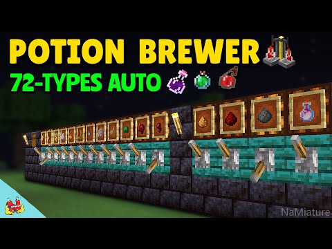 Minecraft: EASY Automatic Mega Potion Brewing Station