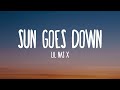 Lil Nas X - SUN GOES DOWN (Lyrics)