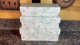 Blossom Decorative Storage Boxes with Lids | Set of 3 | Honest Customer Review #productreviews #ad