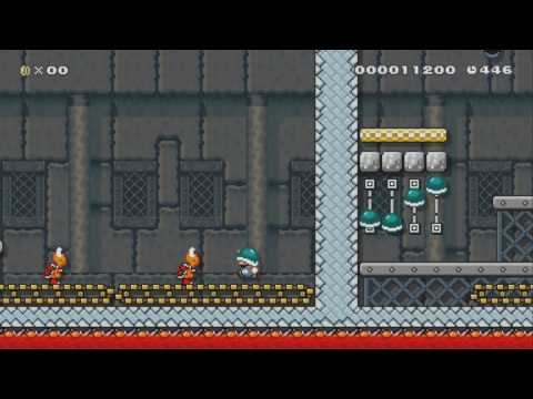 How to bounce on stuff 101 by Sandvich ~SUPER MARIO MAKER~ NO COMMENTARY 1AP
