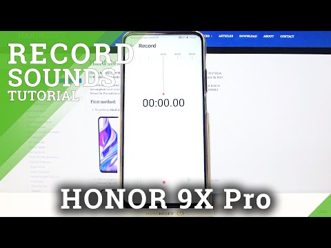 Start Sounds Recording - HUAWEI Honor 9x Pro and Saved Voice Records