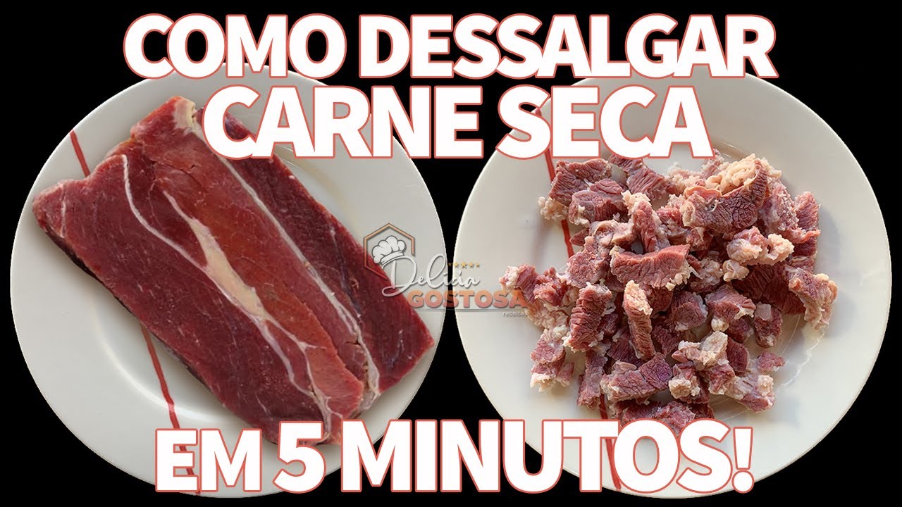How to Desalt Dry Meat in 5 Minutes! Easy and Very Practical!